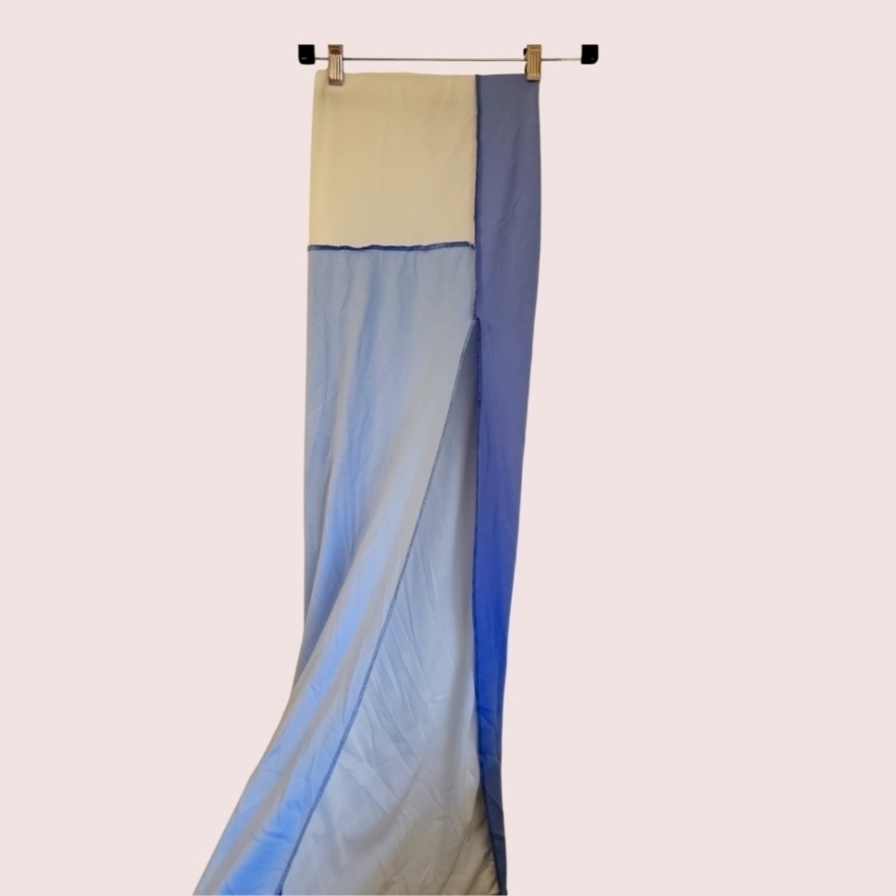 Pretty Little Thing Sz 4 Color block Thigh High Split Maxi Skirt